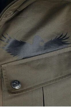 "Brown Jacket With Large Front Pockets" Between-seasons Jacket Brown By Black Premium By EMP -Men Fashion Clothing Store 459544d2