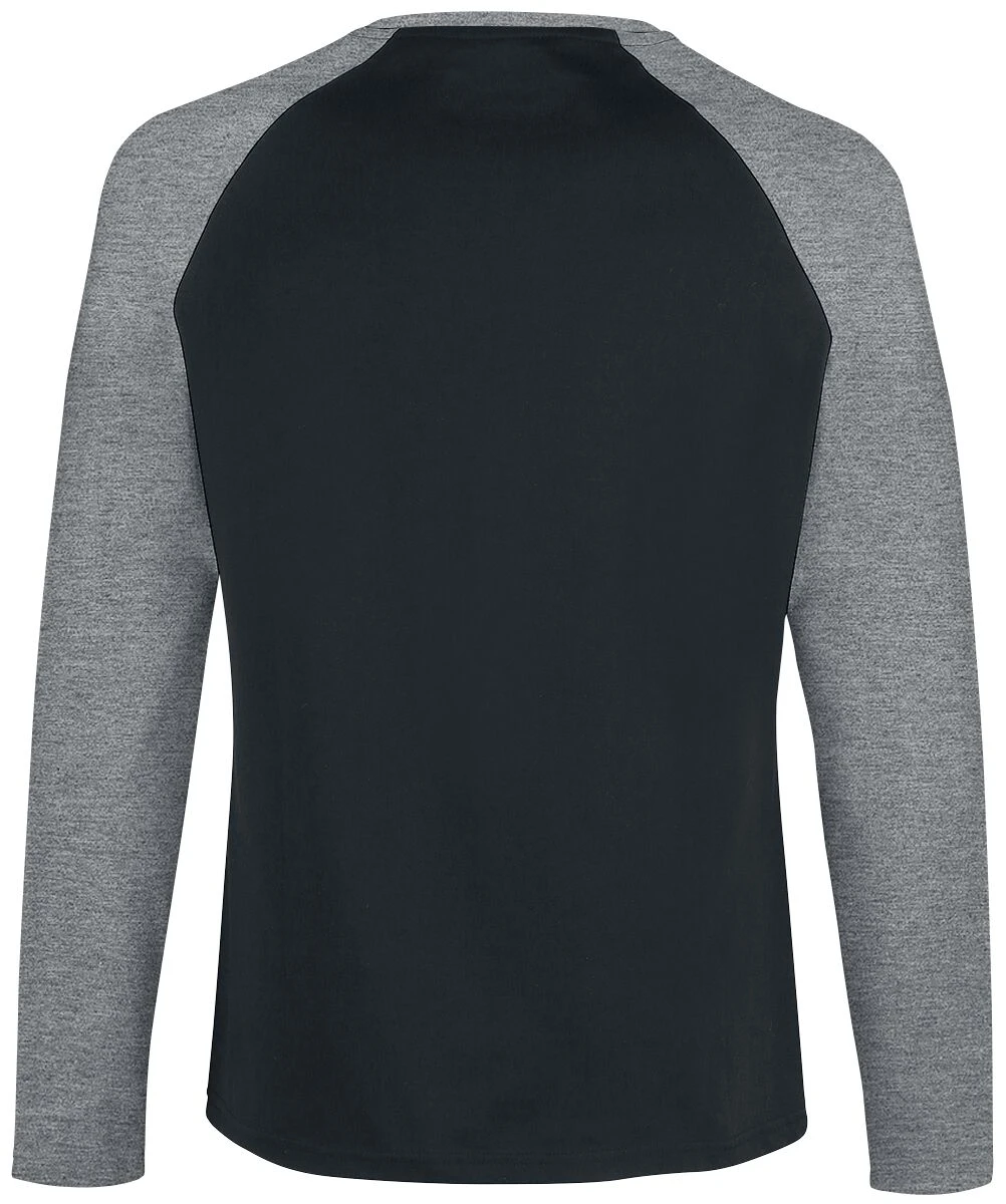 "Long Raglan Road" Long-sleeve Shirt Black/mottled Light Grey By RED By EMP 4 "Long Raglan Road" Long-sleeve Shirt Black/mottled Light Grey By RED By EMP - Image 2