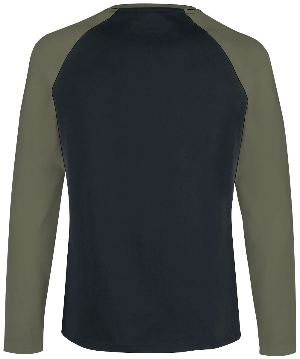 "Long Raglan Road" Long-sleeve Shirt Black-olive By RED By EMP 4 "Long Raglan Road" Long-sleeve Shirt Black-olive By RED By EMP - Image 2