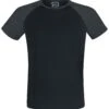 "Short Raglan Road" T-Shirt Black-dark Grey By RED By EMP -Men Fashion Clothing Store 460136a
