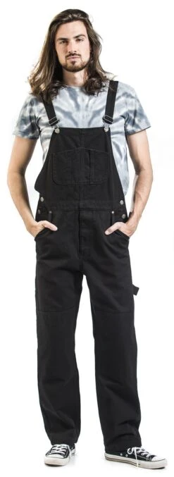 "Stan Workwear Dungaree" Dungarees Black By Chet Rock 13 "Stan Workwear Dungaree" Dungarees Black By Chet Rock -Men Fashion Clothing Store 461781wa