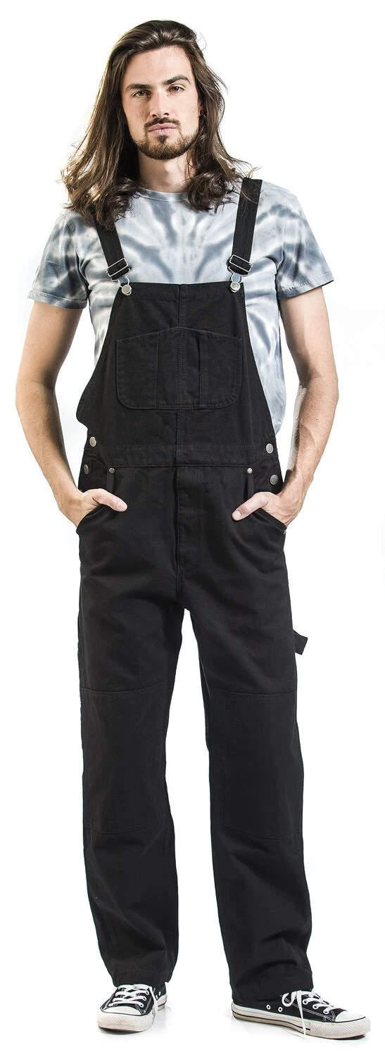 "Stan Workwear Dungaree" Dungarees Black By Chet Rock 7 "Stan Workwear Dungaree" Dungarees Black By Chet Rock - Image 5