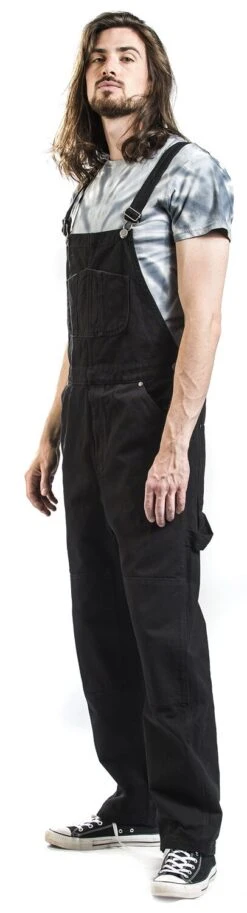 "Stan Workwear Dungaree" Dungarees Black By Chet Rock 14 "Stan Workwear Dungaree" Dungarees Black By Chet Rock -Men Fashion Clothing Store 461781wa2