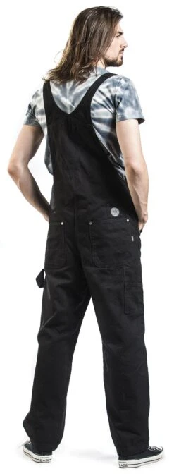 "Stan Workwear Dungaree" Dungarees Black By Chet Rock 15 "Stan Workwear Dungaree" Dungarees Black By Chet Rock -Men Fashion Clothing Store 461781wb