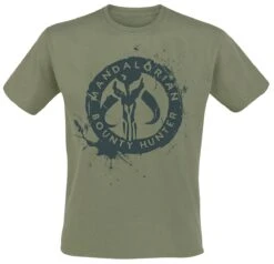"The Mandalorian - Bounty Hunter" T-Shirt Olive By Star Wars
