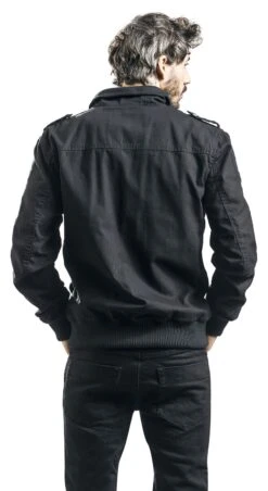 "Lennox Jacket" Between-seasons Jacket Black By Brandit -Men Fashion Clothing Store 463512wb