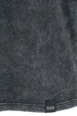 "Long-Sleeve Shirt With V-Neckline And Wash" Long-sleeve Shirt Grey By Black Premium By EMP -Men Fashion Clothing Store 464350d2