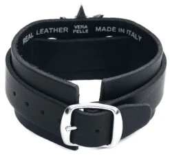 "Baphomet" Leather Bracelet Black By Alchemy Gothic -Men Fashion Clothing Store 465757b