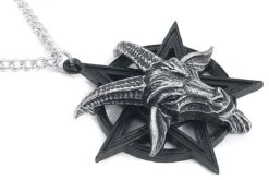 "Baphomet Pendant" Necklace Black-silver By Alchemy Gothic -Men Fashion Clothing Store 465785d