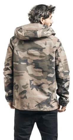 "Camouflage Jacket With Embroidery" Between-seasons Jacket Camouflage By Rock Rebel By EMP -Men Fashion Clothing Store 466982wb