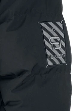 "Black Puffer Jacket With Removable Hood" Winter Jacket Black By RED By EMP -Men Fashion Clothing Store 466985d3