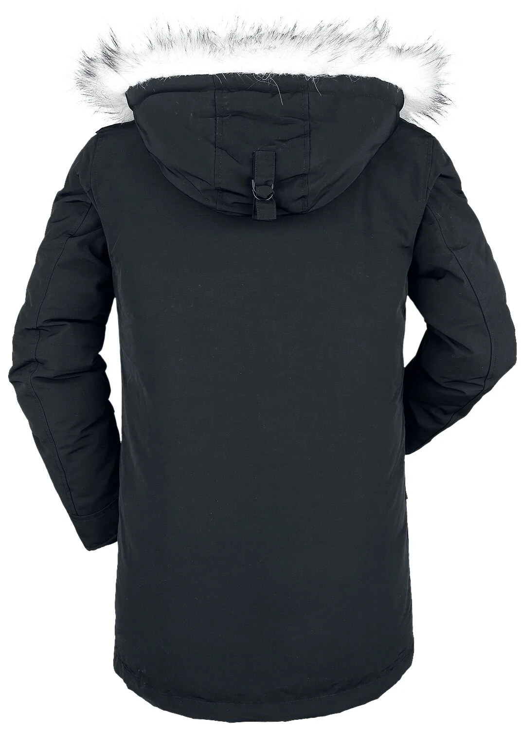 "Black Winter Jacket With Faux Fur Collar" Winter Jacket Black By RED By EMP 4 "Black Winter Jacket With Faux Fur Collar" Winter Jacket Black By RED By EMP - Image 2