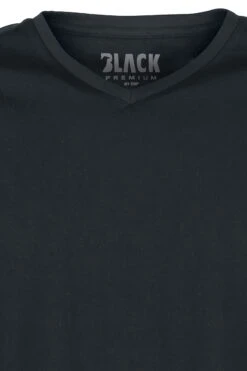 "Double Pack Black Long-Sleeve Tops With Crew Neck And V Neck" Long-sleeve Shirt Black By Black Premium By EMP -Men Fashion Clothing Store 467983d