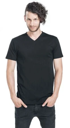 "Double-Pack V-Neck T-Shirts" T-Shirt Black By RED By EMP -Men Fashion Clothing Store 467989wa
