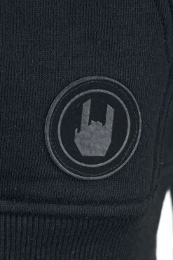 "Black/Green Hoodie With Raglan Sleeves" Hooded Sweater Black/dark Green By RED By EMP -Men Fashion Clothing Store 468759d2