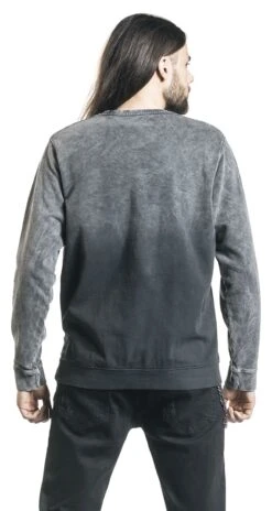 "Raven Shadows" Sweatshirt Grey By Outer Vision -Men Fashion Clothing Store 469014wb