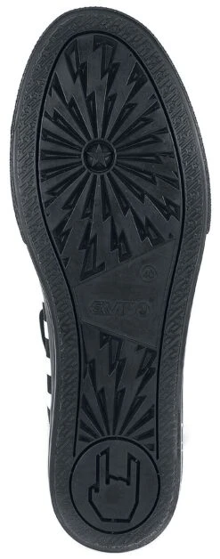 "Black/White Striped Sneakers" Sneakers High Black-white By Gothicana By EMP -Men Fashion Clothing Store 469750a5