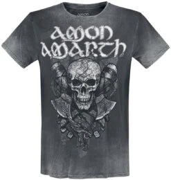 "Carved Skull" T-Shirt Dark Grey By Amon Amarth