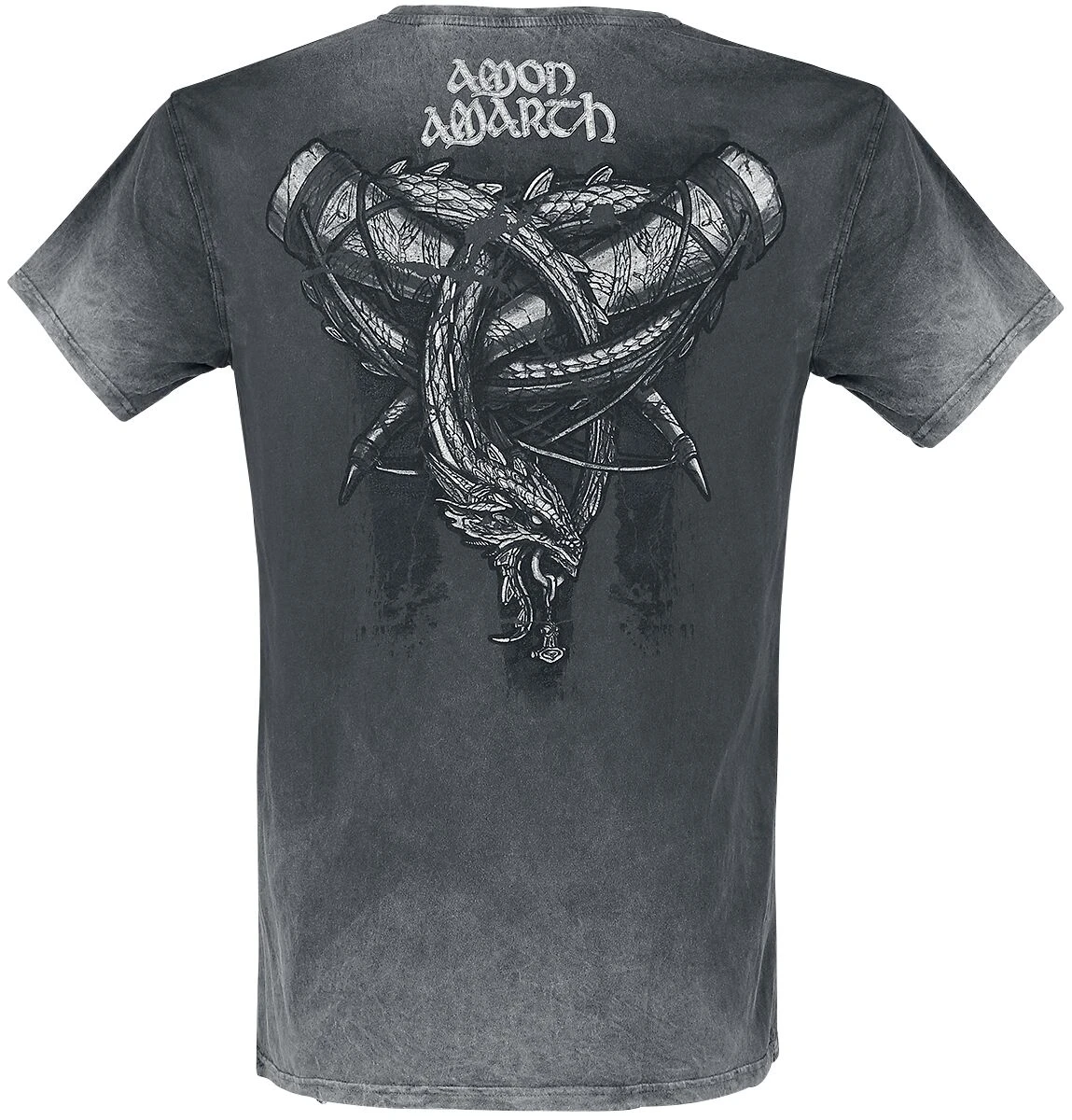 "Carved Skull" T-Shirt Dark Grey By Amon Amarth 4 "Carved Skull" T-Shirt Dark Grey By Amon Amarth - Image 2