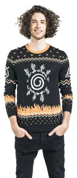 "Sign" Christmas Jumper Black By Naruto -Men Fashion Clothing Store 470238wa
