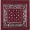 "Bordeaux Paisley" Bandana Burgundy By Rock Daddy