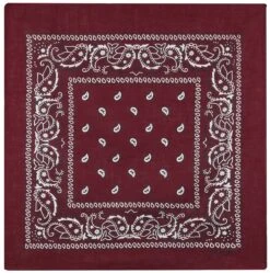 "Bordeaux Paisley" Bandana Burgundy By Rock Daddy