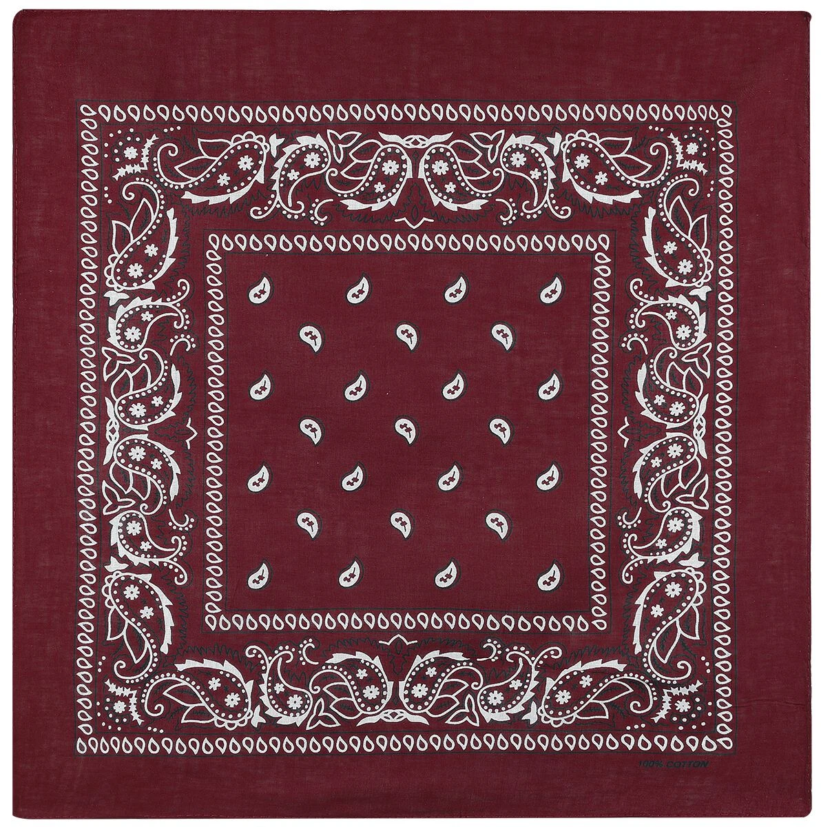 "Bordeaux Paisley" Bandana Burgundy By Rock Daddy 3 "Bordeaux Paisley" Bandana Burgundy By Rock Daddy
