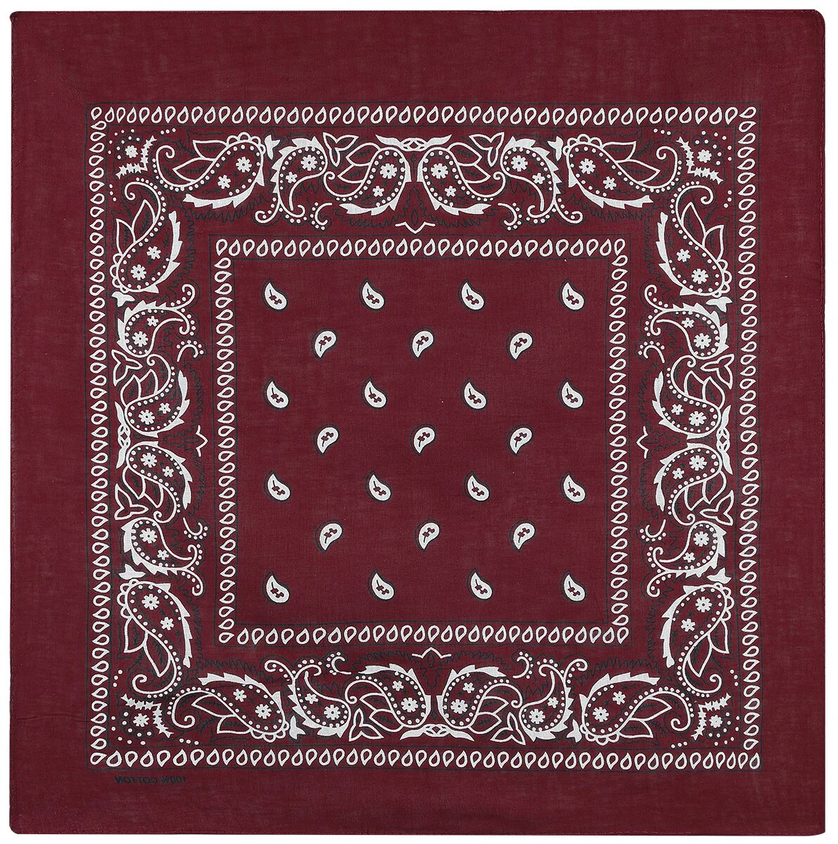 "Bordeaux Paisley" Bandana Burgundy By Rock Daddy 4 "Bordeaux Paisley" Bandana Burgundy By Rock Daddy - Image 2