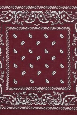 "Bordeaux Paisley" Bandana Burgundy By Rock Daddy 7 "Bordeaux Paisley" Bandana Burgundy By Rock Daddy -Men Fashion Clothing Store 472218d