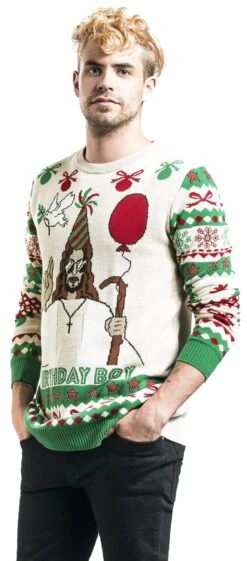 "Birthday Boy" Christmas Jumper Multicolour By Ugly Christmas Sweater -Men Fashion Clothing Store 472360wa