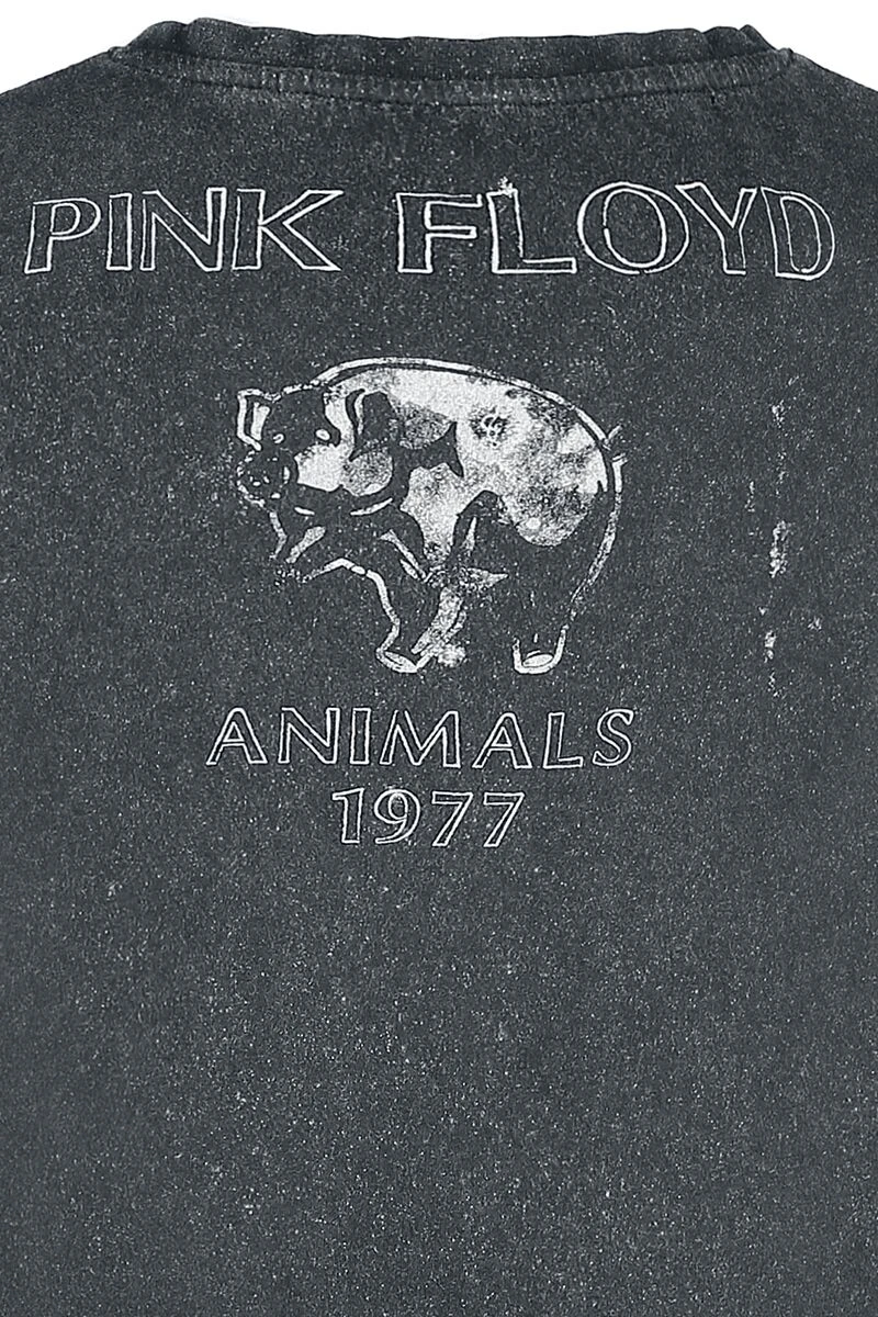 "Animals" T-Shirt Charcoal By Pink Floyd 5 "Animals" T-Shirt Charcoal By Pink Floyd - Image 3