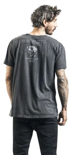 "Animals" T-Shirt Charcoal By Pink Floyd 11 "Animals" T-Shirt Charcoal By Pink Floyd -Men Fashion Clothing Store 472920wb