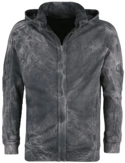 "Zip Hoodie Alp" Hooded Zip Grey By Outer Vision