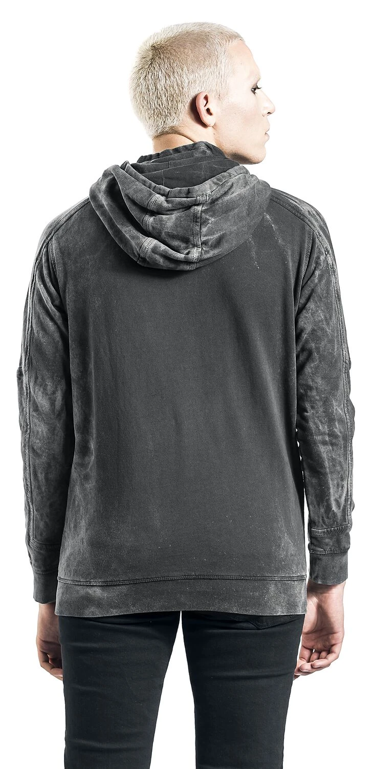 "Zip Hoodie Alp" Hooded Zip Grey By Outer Vision 7 "Zip Hoodie Alp" Hooded Zip Grey By Outer Vision - Image 5