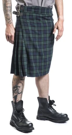 "Blue/Green Kilt With Side Buckles" Medium-length Skirt Blue-green By Black Premium By EMP 12 "Blue/Green Kilt With Side Buckles" Medium-length Skirt Blue-green By Black Premium By EMP -Men Fashion Clothing Store 476605wa2