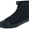 "Black Sneakers With Embroidered Anchor And Coloured Details" Sneakers High Black By Black Premium By EMP 2 "Black Sneakers With Embroidered Anchor And Coloured Details" Sneakers High Black By Black Premium By EMP -Men Fashion Clothing Store 476610a