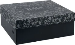 "Black Sneakers With Embroidered Anchor And Coloured Details" Sneakers High Black By Black Premium By EMP -Men Fashion Clothing Store 476610d2