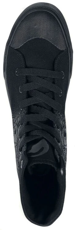 "Black Sneakers With Skull Print" Sneakers High Black By Black Premium By EMP -Men Fashion Clothing Store 476731a4