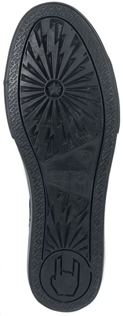 "Black Sneakers With Skull Print" Sneakers High Black By Black Premium By EMP -Men Fashion Clothing Store 476731a5