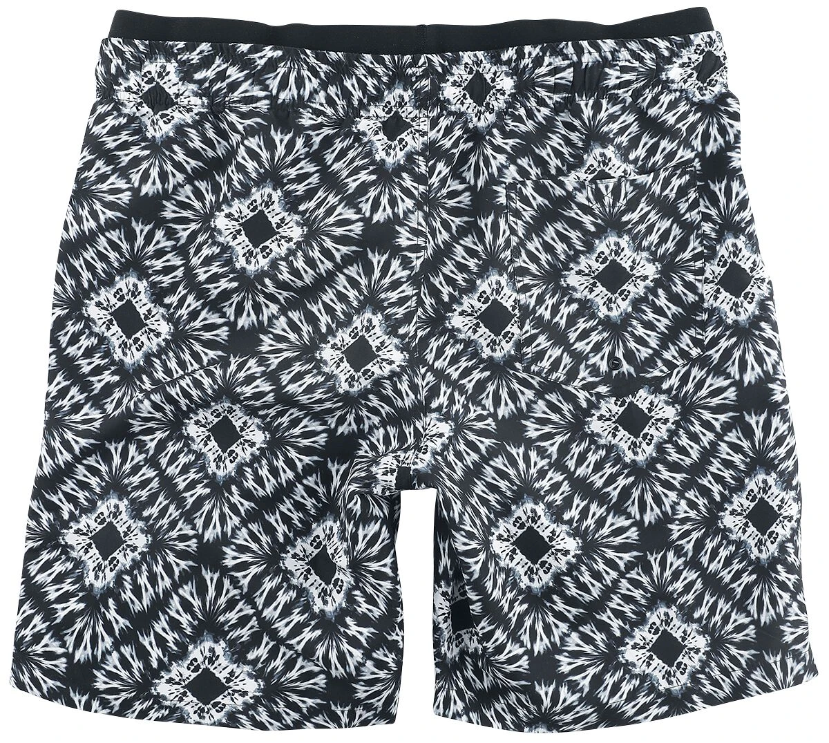 "Black/White Swim Shorts In Batik Look" Swim Shorts Black-white By RED By EMP 4 "Black/White Swim Shorts In Batik Look" Swim Shorts Black-white By RED By EMP - Image 2