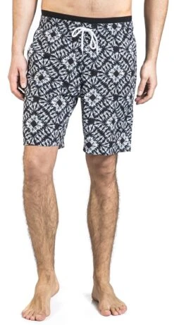"Black/White Swim Shorts In Batik Look" Swim Shorts Black-white By RED By EMP 11 "Black/White Swim Shorts In Batik Look" Swim Shorts Black-white By RED By EMP -Men Fashion Clothing Store 477004wa