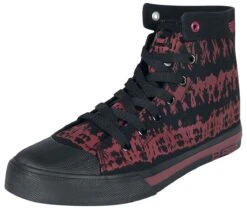 "Red/Black Batik-Look Sneakers" Sneakers High Red-black By RED By EMP