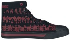 "Red/Black Batik-Look Sneakers" Sneakers High Red-black By RED By EMP -Men Fashion Clothing Store 477016a3
