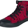 "Red Sneakers With Rockhand Print" Sneakers High Red By EMP Basic Collection 2 "Red Sneakers With Rockhand Print" Sneakers High Red By EMP Basic Collection -Men Fashion Clothing Store 478241a