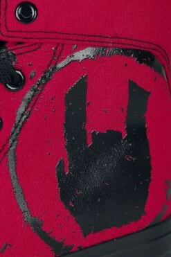 "Red Sneakers With Rockhand Print" Sneakers High Red By EMP Basic Collection 13 "Red Sneakers With Rockhand Print" Sneakers High Red By EMP Basic Collection -Men Fashion Clothing Store 478241d