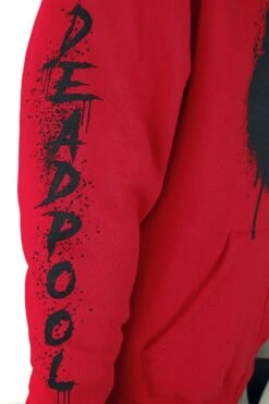 "Deadpool - Logo" Hooded Zip Red By Deadpool -Men Fashion Clothing Store 480564d