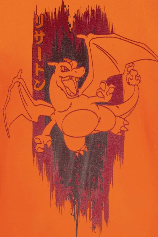 "Charizard" T-Shirt Orange By Pokémon 4 "Charizard" T-Shirt Orange By Pokémon - Image 2