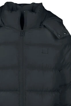"Hooded Puffer Jacket" Between-seasons Jacket Black By Urban Classics -Men Fashion Clothing Store 482681d
