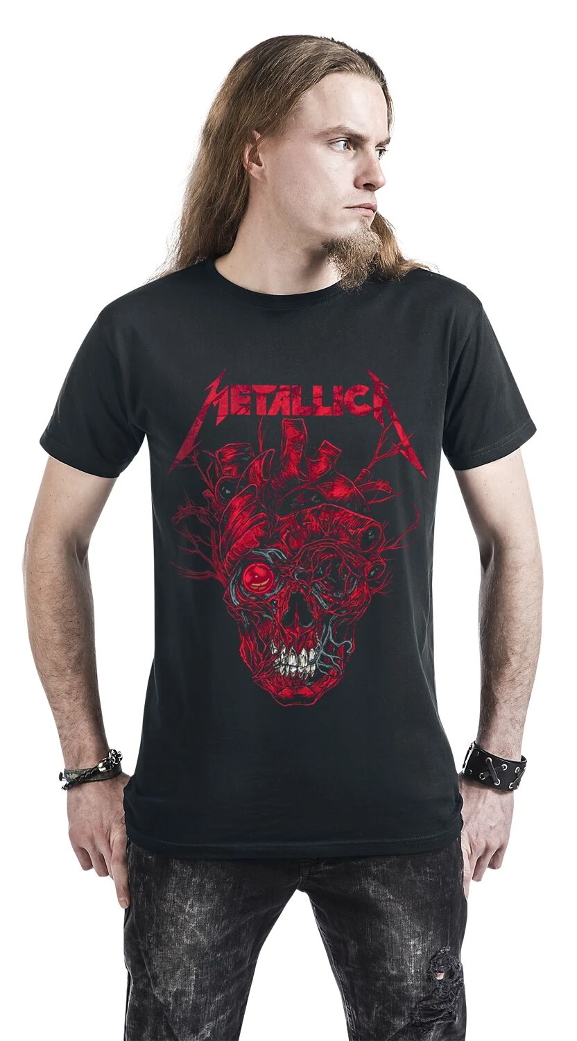 "Heart Skull" T-Shirt Black By Metallica 5 "Heart Skull" T-Shirt Black By Metallica - Image 3
