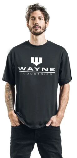 "Wayne Industries" T-Shirt Black By Batman -Men Fashion Clothing Store 483154wa
